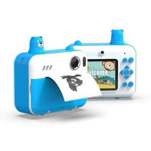 IPS 2.36 inch LED HD Display 1080P Childrens Camera Thermal Printing Instant Camera(Sky Blue)