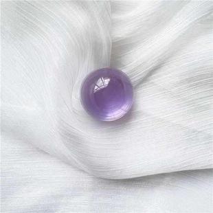 Transparent Solid Color Phone Airbag Holder Epoxy Crystal Ball Telescopic Ring Rack(Purple)