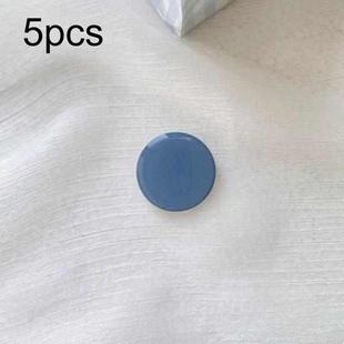 5pcs Solid Color Drop Glue Airbag Bracket Mobile Phone Ring Buckle(Blue)