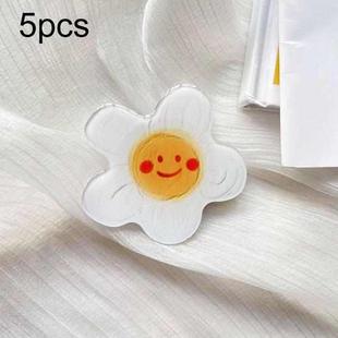 5pcs Sunflower Drip Glue Airbag Mobile Phone Holder(M107 Oil Painting Sunflower)