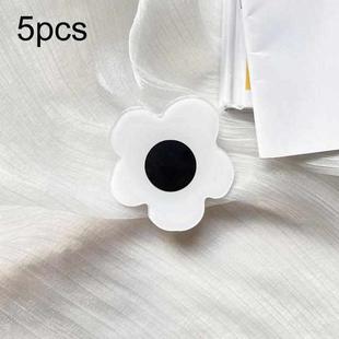 5pcs Sunflower Drip Glue Airbag Mobile Phone Holder(White Flower)