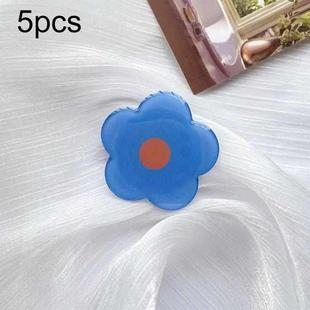 5pcs Sunflower Drip Glue Airbag Mobile Phone Holder(Blue Flower)