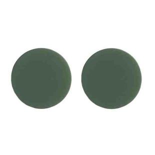 2pcs Solid Color Airbag Phone Holder Lazy Telescopic Ring Stand(Dark Night Green)