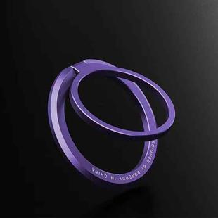 Zinc Alloy Magnetic Ring Buckle Phone Holder Desktop Portable Ring Buckle Folding Bracket(Purple)