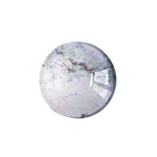 Transparent Crystal Ball Marble Texture Airbag Phone Holder Lazy Retractable Ring Stand(Graphite)