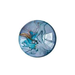Transparent Crystal Ball Marble Texture Airbag Phone Holder Lazy Retractable Ring Stand(Silver Gray)
