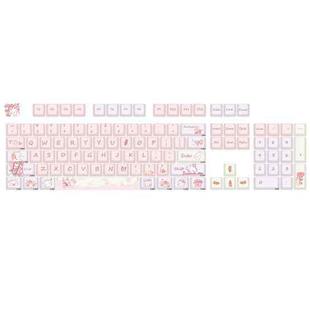 148 Keys MDA Height 5-sided Heat Rise PBT Mechanical Keyboard Keycaps(Pink)