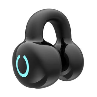 Single Ear Stereo Ear Clamp Type Bone Conduction Bluetooth Earphone(Black)