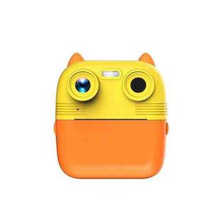1080P Instant Print Camera 2.8-inch IPS Screen Front and Rear Dual Lens Kids Camera, Spec: Yellow 
