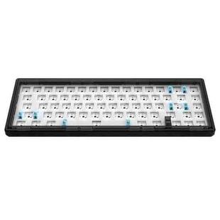 Hot Swap Shaft Wired RGB Back Light Customized Mechanical Keyboard Kit(Black Transparent)