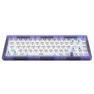 Hot Swap Shaft Wired RGB Back Light Customized Mechanical Keyboard Kit(Purple Transparent)