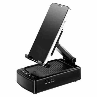 3 in 1 Multi-functional Desktop Mobile Phone Telescopic Bracket Bluetooth Audio(Black)