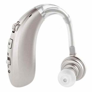 USB Charging Earhook Noise Reduction Hearing Aid Sound Amplifier(Silver)