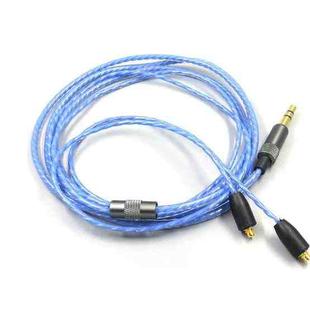 1.2m For Shure MMCX / SE215 / SE535 / SE846 / UE900 Volume Adjustment Headphone Cable(Blue)