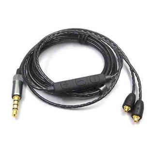 1.2m For Shure MMCX / SE215 / SE535 / SE846 / UE900 Volume Adjustment Headphone Cable(Black)
