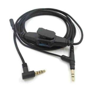 2m For Boom Microphone V-MODA Computer Gaming Headphone Cable(Black Injection Molding)