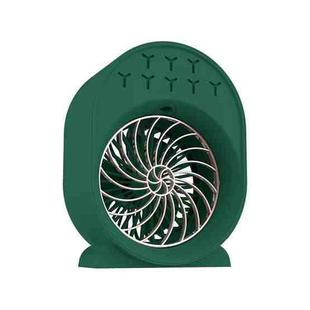 USB Spray Humidification Air Conditioning Fan Small Portable Desktop Air Cooler, Style: Plug-in (Green)