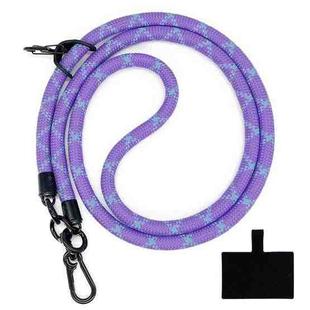 10mm Thick Rope Mobile Phone Lanyard Spacer Adjustable Anti Theft Phone Strap(NO.10 Purple Blue)