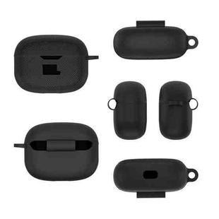 For JBL Vibe Beam Headphone Silicone Waterproof Dustproof Protective Case(Black)