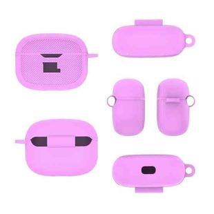 For JBL Vibe Beam Headphone Silicone Waterproof Dustproof Protective Case(Light Purple)