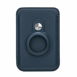 For Airtag Positioner Fiber Card Clip Anti-Theft Card Tracker Protection Cover, Size: Magnetic(Blue)