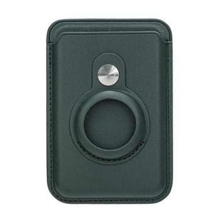 For Airtag Positioner Fiber Card Clip Anti-Theft Card Tracker Protection Cover, Size: Magnetic(Green)
