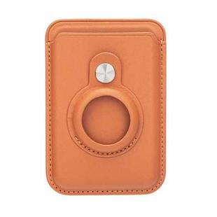 For Airtag Positioner Fiber Card Clip Anti-Theft Card Tracker Protection Cover, Size: Magnetic(Orange)