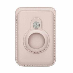 For Airtag Positioner Fiber Card Clip Anti-Theft Card Tracker Protection Cover, Size: Magnetic(Pink)