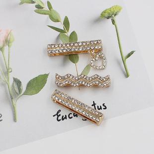 3pcs/set Smart Watch Silicone Strap Buckle Decoration Ring(Gold)