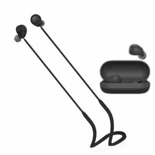 For Sony WF-C700B/WFC-700N 2pcs Bluetooth Headset Silicone Anti-Lost Rope(Black)