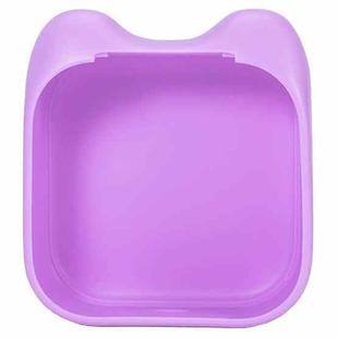 For Phomemo T02 Printer Silicone Protective Case(Purple Cat Ear)