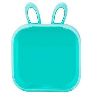 For Phomemo T02 Printer Silicone Protective Case(Green Rabbit Ear)