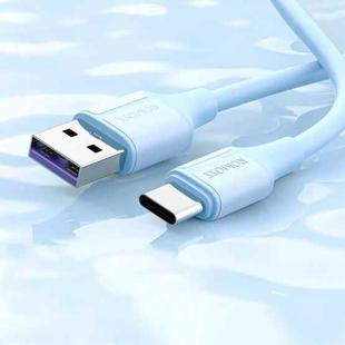 ROMOSS CB302V 1.2m 6A TYPE-C Mobile Phone Fast Charging Data Cable for Huawei/Xiaomi/Android(Blue)