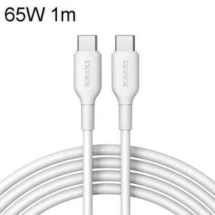  ROMOSS CB321 65W 3A 1m Dual Type-C/USB-C Port 480MBps Fast Data Sync Line Cable