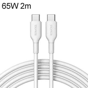  ROMOSS CB321 65W 3A 2m Dual Type-C/USB-C Port 480MBps Fast Data Sync Line Cable