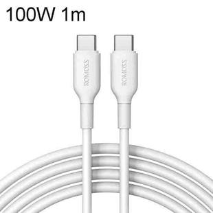  ROMOSS CB321 100W 5A 1m Dual Type-C/USB-C Port 480MBps Fast Data Sync Line Cable