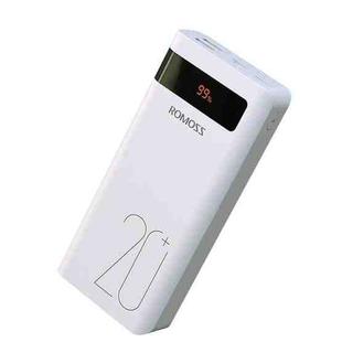 ROMOSS Sense6PS+ 18W 20000 MAh Power Bank Two -Way Fast Charger Mobile Power(White)
