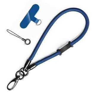 Nylon Braided Lanyard For Mobile Phone Multi-function Anti-lost Pad(Blue)