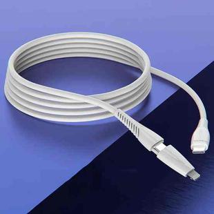 ROMOSS CB404 1.8m PD Fast Charging Cable Type-C / USB-C To Type-C/ USB-C / 8 Pin Data Cable(White)