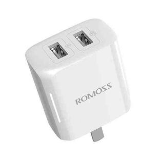 ROMOSS AC12T Foldable With Lamp  10.5W  2.1A Double USB Port Fast Charging Wall Charger