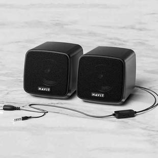 Havit A20 Desktop Computer USB Wired Audio Stereo Surround Sound Speakers(Bluetooth Version without Lights)