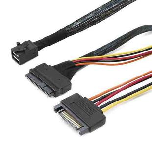 Mini SAS 36P HD8643 To MINI SAS 8639+ 15P Power Hard Drive Data Cable 0.5m