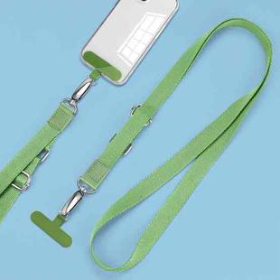 Mobile Phone Messenger Lanyard Adjustable Wide Hanging Neck Sling(Matcha Green)