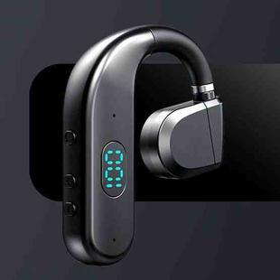 T50 Bluetooth 5.3 Wireless Headphone Single Ear Digital Display Stereo Earbuds Color Boxed(Black)