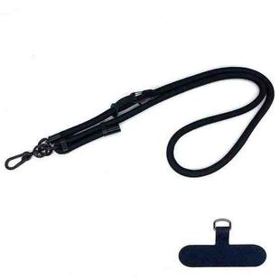 10mm Thick Rope Mobile Phone Anti-Lost Adjustable Lanyard Spacer(Classic Black)