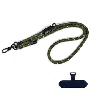 10mm Thick Rope Mobile Phone Anti-Lost Adjustable Lanyard Spacer(Grass Green Beige)