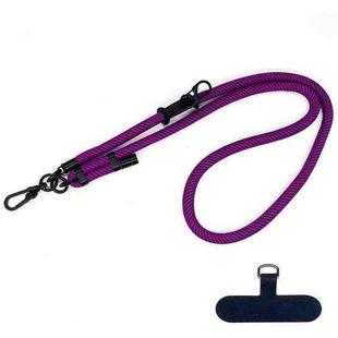 10mm Thick Rope Mobile Phone Anti-Lost Adjustable Lanyard Spacer(Rose Purple)