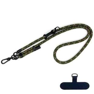 10mm Thick Rope Mobile Phone Anti-Lost Adjustable Lanyard Spacer(Army Green Beige Pattern)
