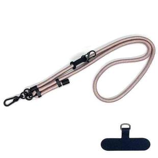 10mm Thick Rope Mobile Phone Anti-Lost Adjustable Lanyard Spacer(Rose Gold)