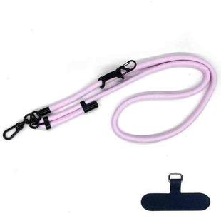 10mm Thick Rope Mobile Phone Anti-Lost Adjustable Lanyard Spacer(Pink Purple)